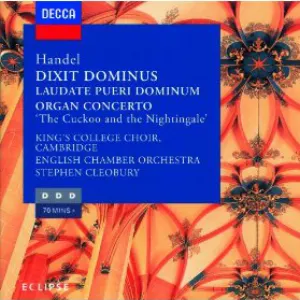 Pochette Dixit Dominus / Laudate pueri Dominum / Organ Concerto 