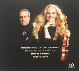 Pochette de Sonatas for Violin and Piano de Felix Mendelssohn - Robert Schumann - Leoš Janáček
