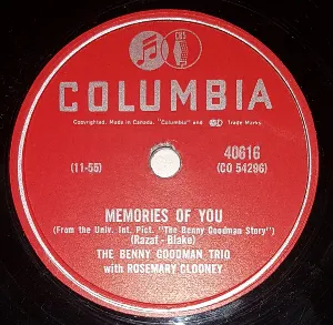 Pochette Memories of You / It's Bad for Me