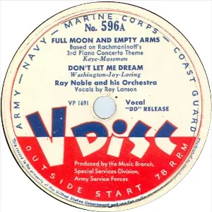 Pochette de Full Moon and Empty Arms / Don’t Let Me Dream / I Never Thought I’d Sing the Blues de Ray Noble and His Orchestra