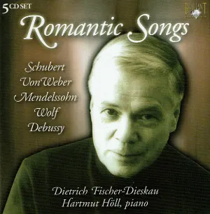 Pochette de Romantic Songs de Felix Mendelssohn - Dietrich Fischer‐Dieskau - Hugo Wolf - Hartmut Höll - Claude Debussy - Carl Maria von Weber - Franz Schubert