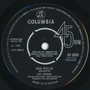 Pochette de Walk With Me de The Seekers