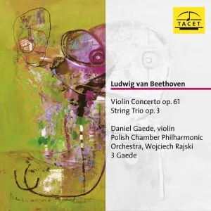 Pochette de Violin Concerto in D major, op. 61 / String Trio in E‐flat Major, Op. 3 de Ludwig van Beethoven