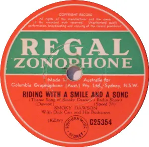 Pochette de Riding With a Smile and a Song / Jindawarrabell de Smoky Dawson