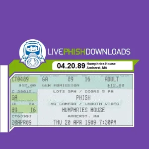 Pochette de 1989-04-20: Amherst College, Amherst, MA, USA de Phish