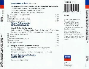 Pochette Symphony no.9 / Czech Suite / Prague Waltzes