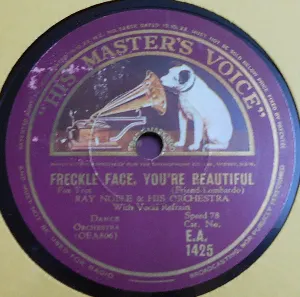 Pochette de Freckle Face, You're Beautiful / Isle of Capri de Ray Noble and His Orchestra