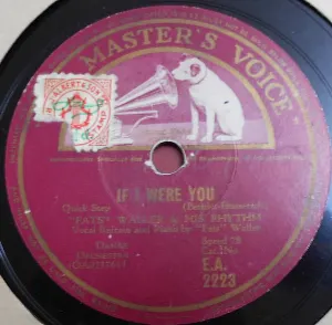 Pochette de If I Were You / Two Sleepy People de Fats Waller and His Rhythm