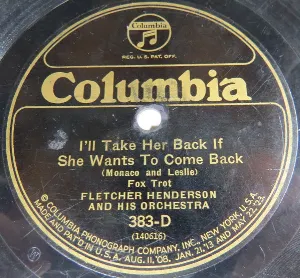 Pochette de I'll Take Her Back If She Wants to Come Back / Money Blues de Fletcher Henderson and His Orchestra