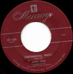 Pochette Sentimental Music / Would I Love You (Love You, Love You)