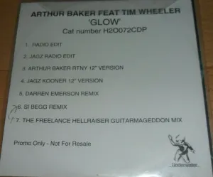 Pochette de Glow de Arthur Baker