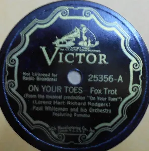 Pochette de On Your Toes / Afterglow de Paul Whiteman and His Orchestra