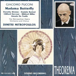 Pochette de Madama Butterfly de Dimitri Mitropoulos - Metropolitan Opera Chorus - Giacomo Puccini - Metropolitan Opera Orchestra