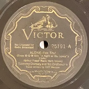 Pochette de Alone / Two Hearts Carved on a Lonesome Pine de Tommy Dorsey and His Orchestra