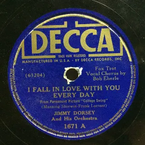 Pochette de I Fall in Love With You Every Day / How'dja Like to Love Me! de Jimmy Dorsey and His Orchestra