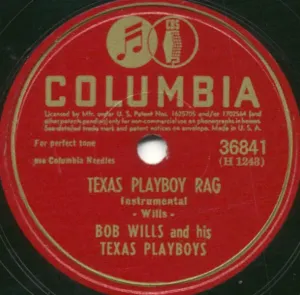 Pochette de Texas Playboy Rag / Silver Dew on the Blue Grass Tonight de Bob Wills and His Texas Playboys