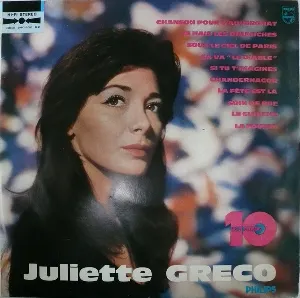 Pochette de N°6 : « 10 ans de chansons » de Juliette Gréco