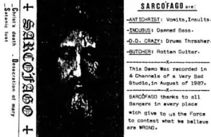 Pochette de Christ’s Death de Sarcófago