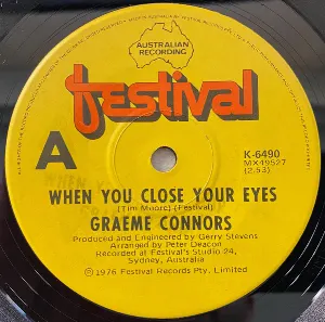 Pochette de When You Close Your Eyes de Graeme Connors