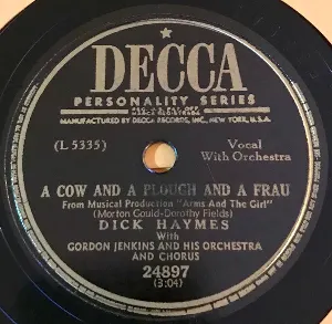 Pochette de You Kissed Me / A Cow and a Plough and a Frau de Gordon Jenkins & His Orchestra - Dick Haymes