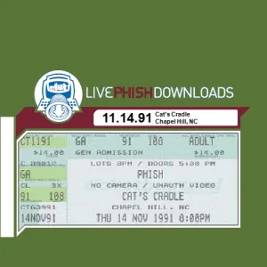 Pochette de 1991-11-14: Cat's Cradle, Chapel Hill, NC, USA de Phish