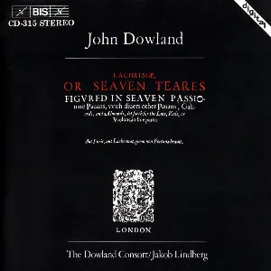 Pochette de Lachrimæ, or Seaven Teares de John Dowland - Jakob Lindberg