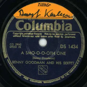Pochette de A Smo-o-o-oth One / Good Enough to Keep de The Benny Goodman Sextet