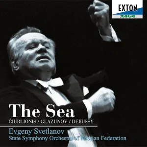 Pochette de The Sea de Alexander Glazunov - State Academic Symphony Orchestra of Russia “Evgeny Svetlanov” - Claude Debussy - Yevgeny Svetlanov