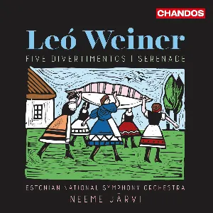 Pochette de Five Divertimentos / Serenade de Eesti Riiklik Sümfooniaorkester - Neeme Järvi