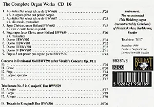 Pochette Orgelwerke 3