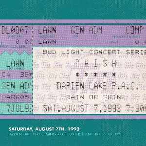 Pochette 1993‐08‐07: Darien Lake Performing Arts Center, Darien Center, NY, USA