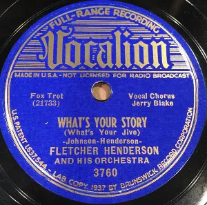 Pochette de What's Your Story / Trees de Fletcher Henderson and His Orchestra