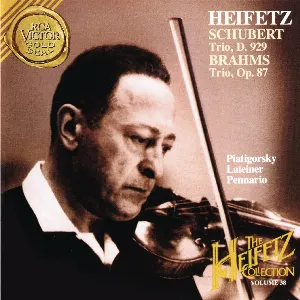 Pochette de Schubert: Piano Trio no. 2 / Brahms: Piano Trio no. 2 de Gregor Piatigorsky - Johannes Brahms - Jascha Heifetz - Leonard Pennario - Franz Schubert