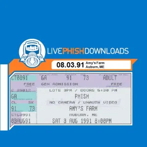 Pochette de 1991-08-03: Larrabee Farm, a.k.a. Amy's Farm, Auburn, ME, USA de Phish