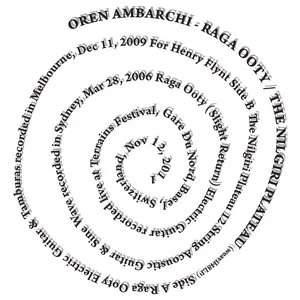 Pochette de Raga Ooty / The Nilgiri Plateau de Oren Ambarchi
