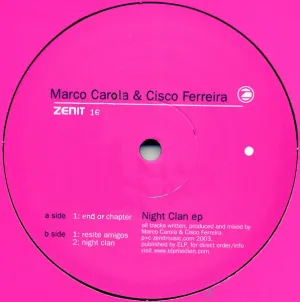 Pochette de Night Clan EP de Marco Carola