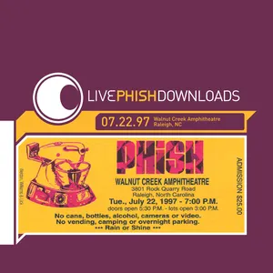 Pochette 1997‐07‐22: Walnut Creek Amphitheatre, Raleigh, NC, USA