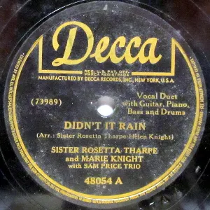 Pochette de Didn't It Rain / Stretch Out de Marie Knight - Sam Price Trio - Sister Rosetta Tharpe