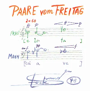 Pochette de PAARE vom FREITAG, mit Sopran, Baß, elektronischen Instrumenten (1992/1999) de Karlheinz Stockhausen