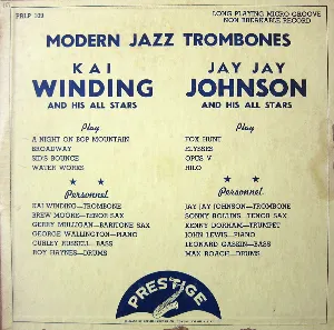 Pochette de Modern Jazz Trombones de J.J. Johnson - Kai Winding