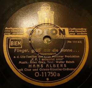 Pochette de Flieger, grüß’ mir die Sonne… / Ganz da hinten, wo der Leuchturm steht de Hans Albers