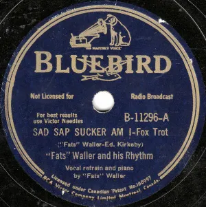 Pochette de Sad Sap Sucker Am I / Rump Steak Serenade de Fats Waller and His Rhythm