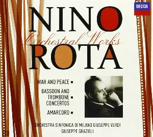 Pochette de Orchestral Works: War and Peace / Bassoon and Trombone Concertos / Amarcord de Nino Rota - Orchestra Sinfonica di Milano Giuseppe Verdi