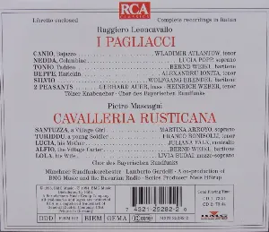 Pochette Leoncavallo: I Pagliacci / Mascagni: Cavalleria rusticana