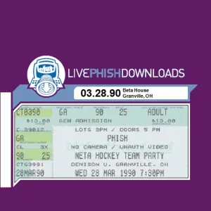 Pochette de 1990-03-28: Denison University, Granville, OH, USA de Phish