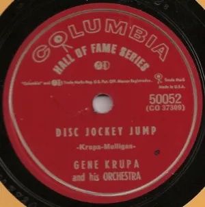 Pochette de Disc Jockey Jump / Opus No. 1 de Gene Krupa and His Orchestra