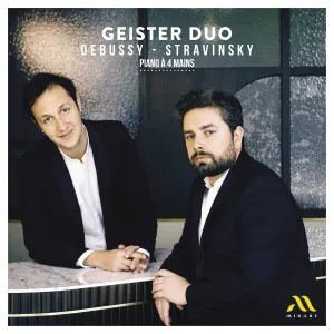 Pochette de Piano à quatre mains de Claude Debussy - Igor Stravinsky
