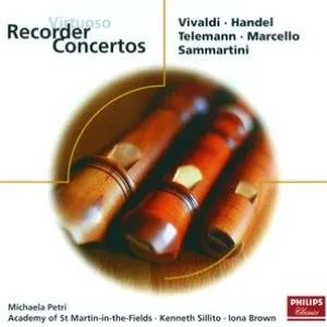 Pochette de Virtuoso Recorder Concertos de Michala Petri