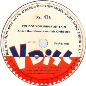 Pochette de I’ve Got You Under My Skin / La golindrina / Mexican Hat Dance de André Kostelanetz and His Orchestra