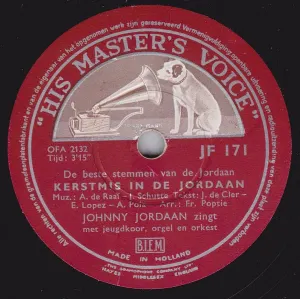 Pochette de Kerstmis in de Jordaan de Johnny Jordaan